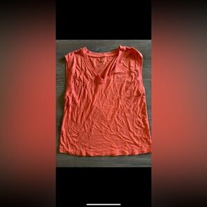 Zara Women's Coral Sleeveless Top